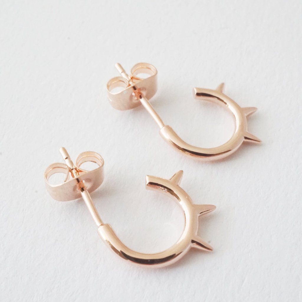 Spike Hoops Earrings HONEYCAT Jewelry 