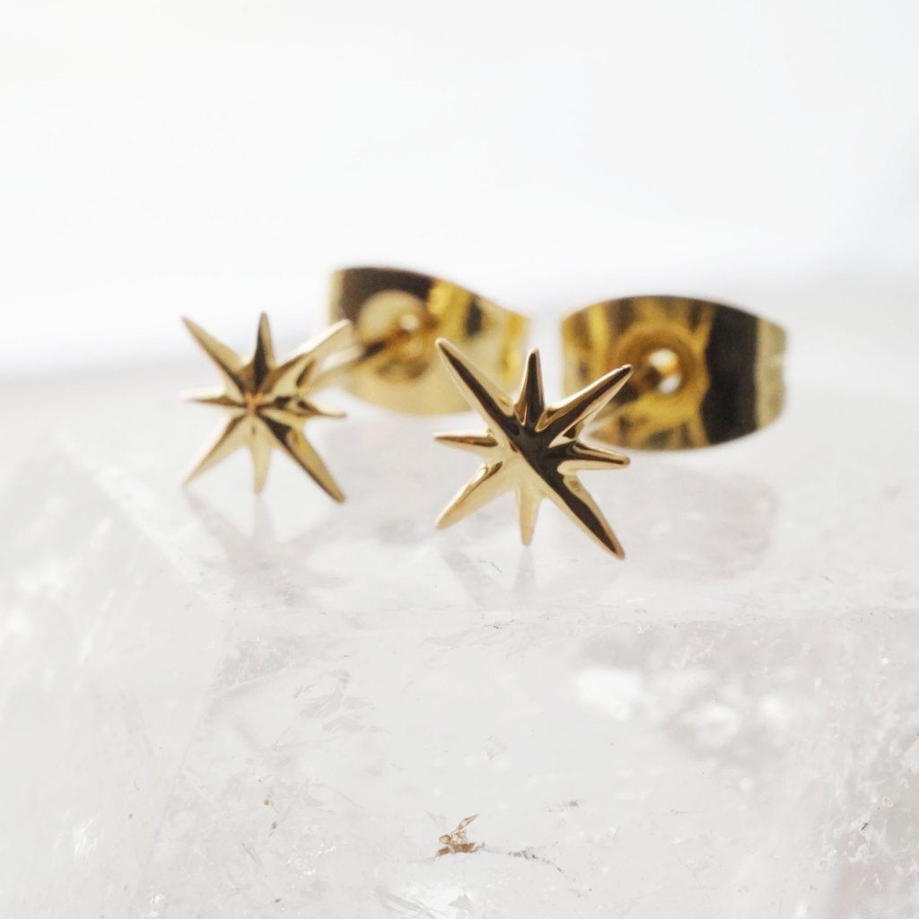 Celestial Starburst Studs Earrings HONEYCAT Jewelry 