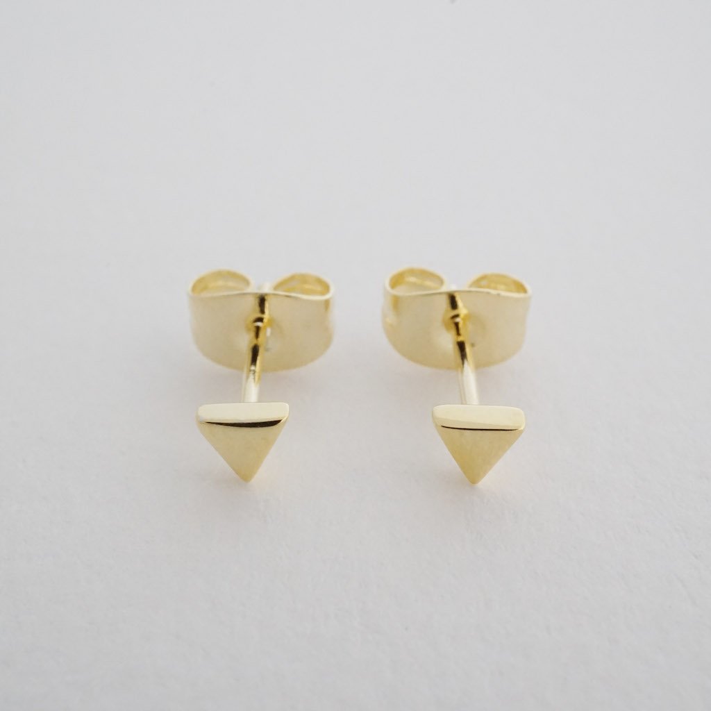 Mini Triangle Stud Earrings Earrings HONEYCAT Jewelry 