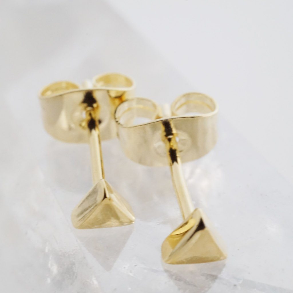 Mini Triangle Stud Earrings Earrings HONEYCAT Jewelry 