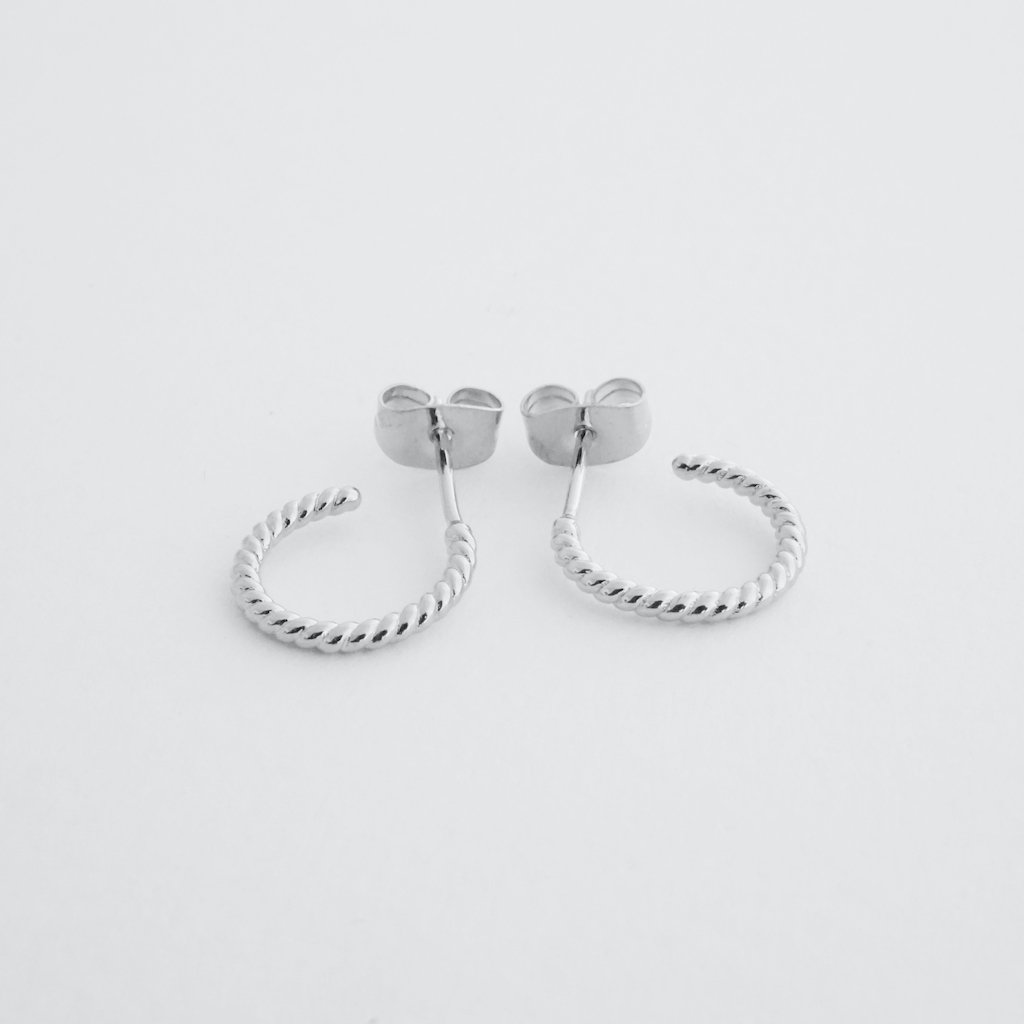 Twisted Rope Hoops Earrings HONEYCAT Jewelry 
