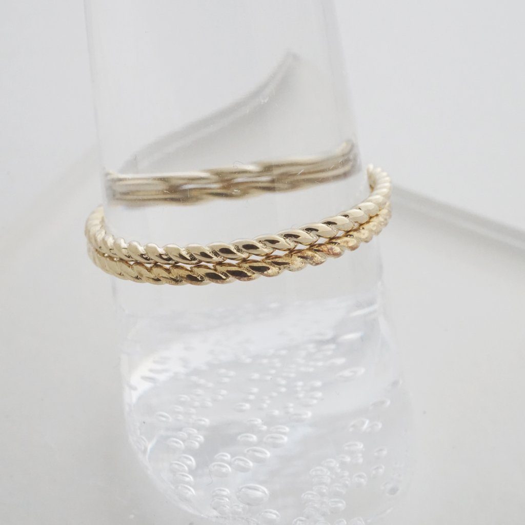 Twisted Rope Rings Rings HONEYCAT Jewelry 