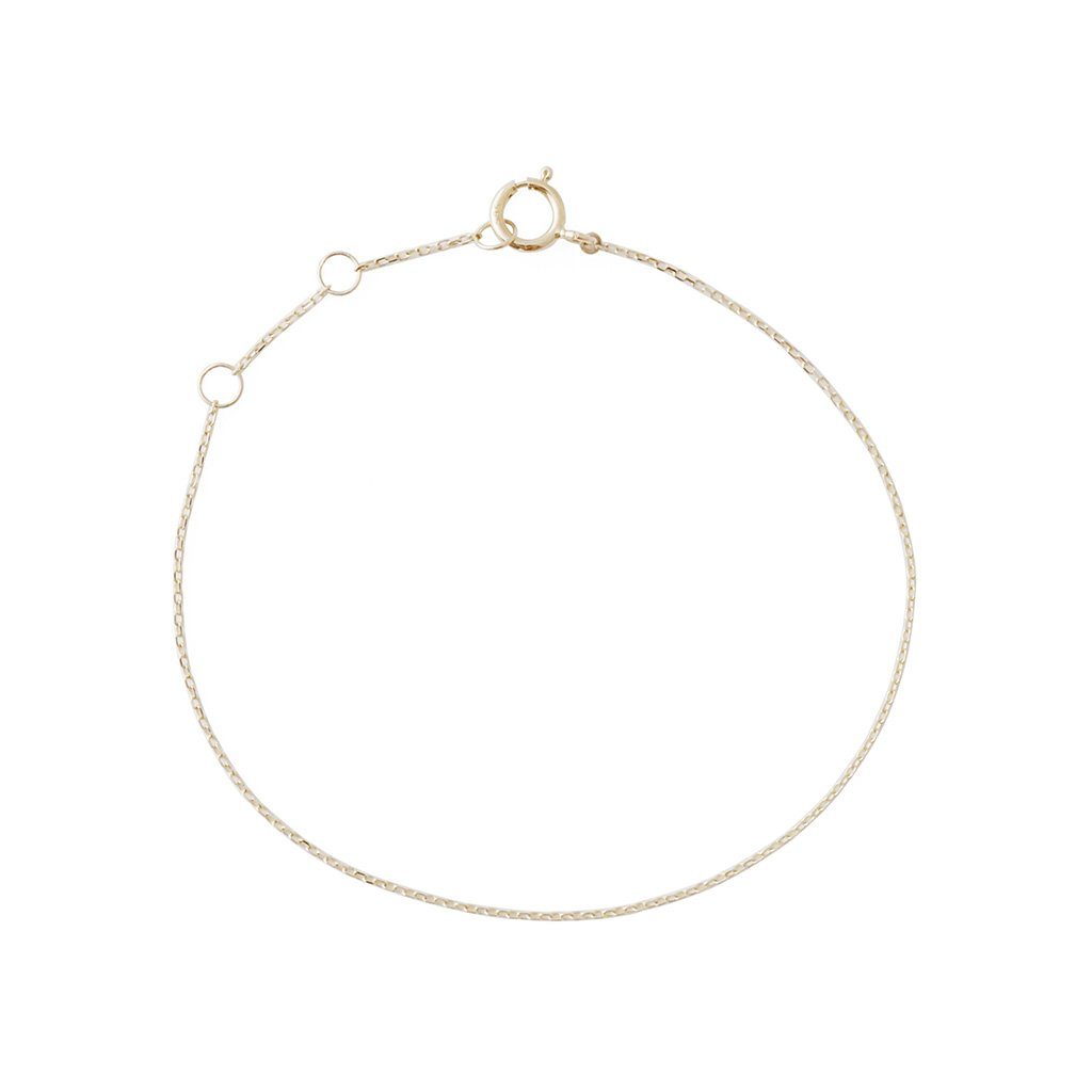 Whisper Thin Chain Bracelet, 14k Gold Bracelets HONEYCAT Jewelry Gold 