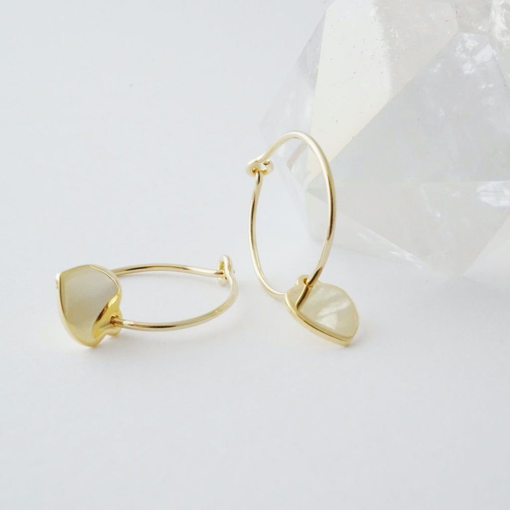Choosey Heart Hoops Earrings HONEYCAT Jewelry 