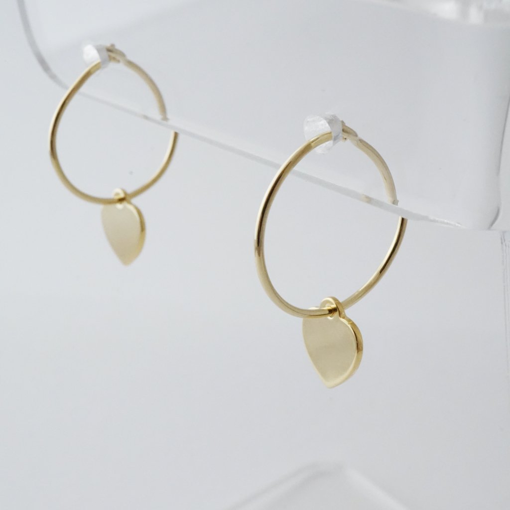 Choosey Heart Hoops Earrings HONEYCAT Jewelry 