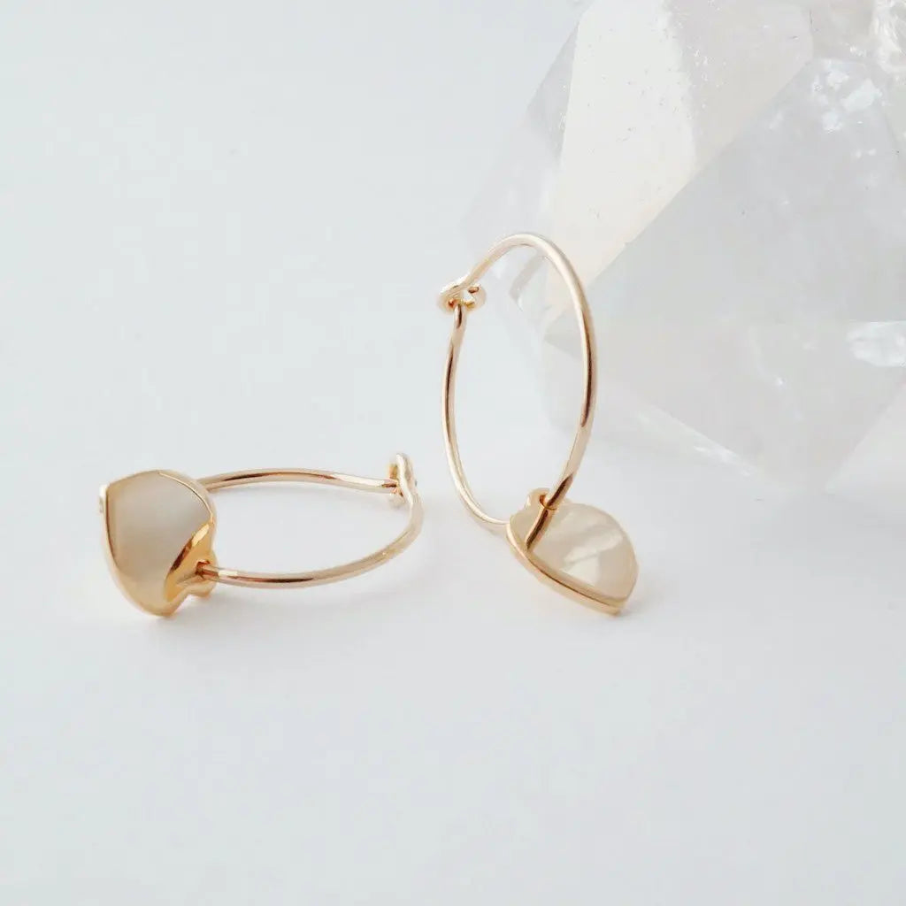 Choosey Heart Hoops Earrings HONEYCAT Jewelry 