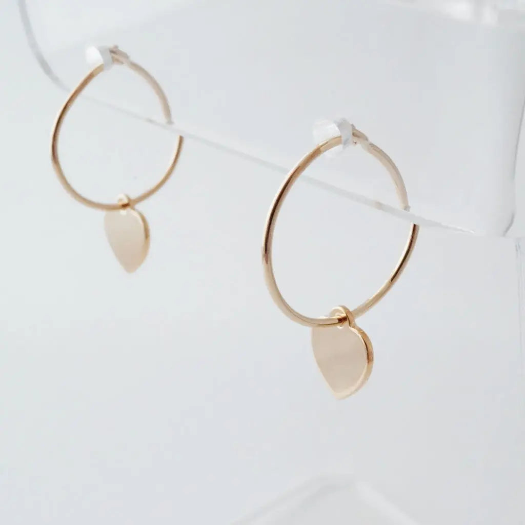 Choosey Heart Hoops Earrings HONEYCAT Jewelry 