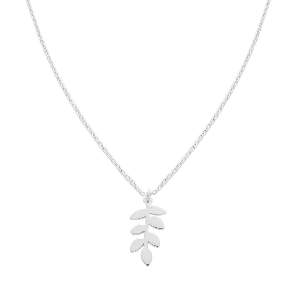Magic Charm Fern Necklace Necklaces HONEYCAT Jewelry Silver 