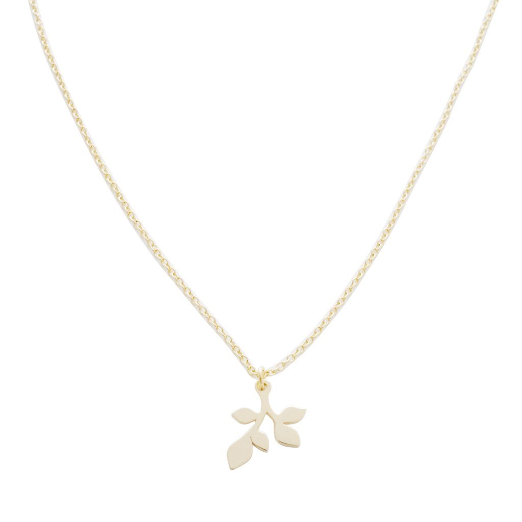 Magic Charm Leaf Necklace Necklaces HONEYCAT Jewelry Gold 
