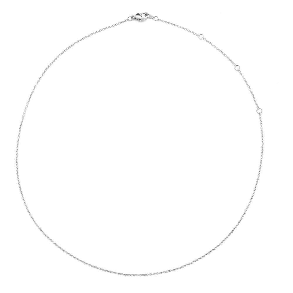 Adjustable Simple Chain Choker-Necklace Necklaces HONEYCAT Jewelry Silver 