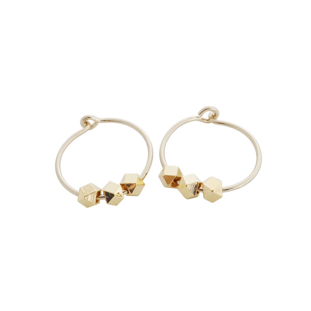 Comet Hoops Earrings HONEYCAT Jewelry Gold 