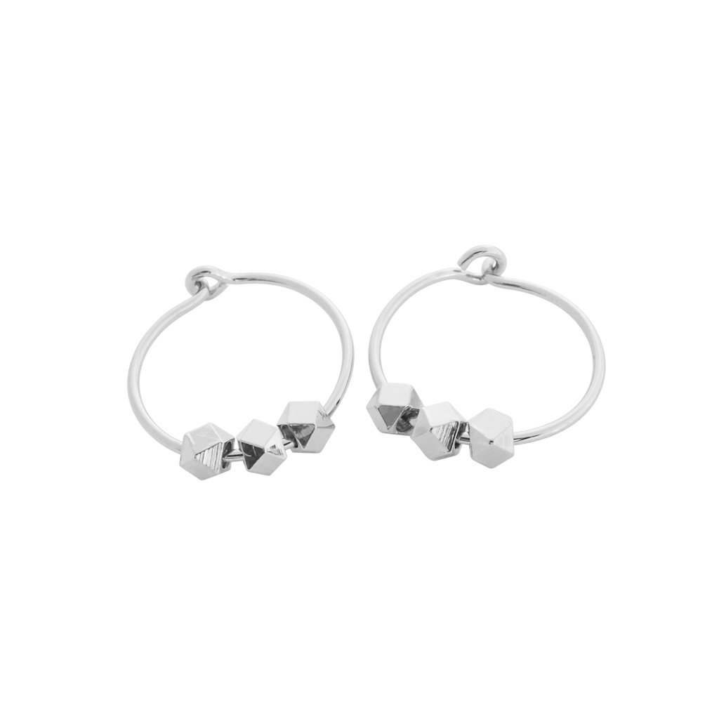 Comet Hoops Earrings HONEYCAT Jewelry Silver 