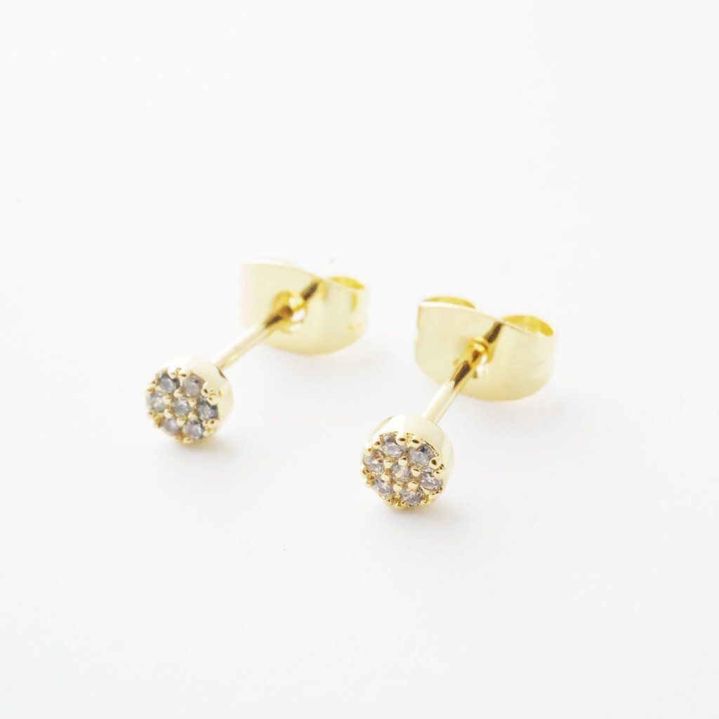 Mini Crystal Stud Earrings Quartet Earrings HONEYCAT Jewelry 