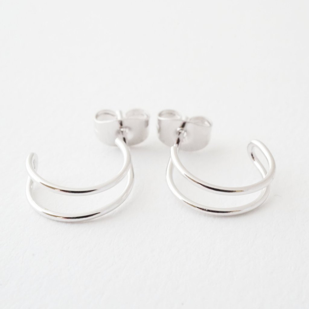 Double Hoop Earrings Earrings HONEYCAT Jewelry 