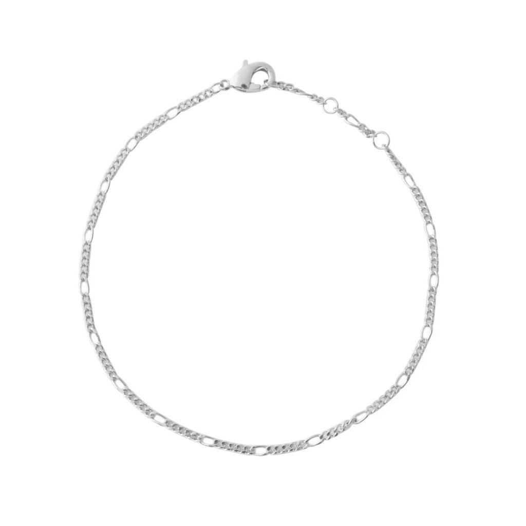 Figaro Chain Bracelet Bracelets HONEYCAT Jewelry Silver 