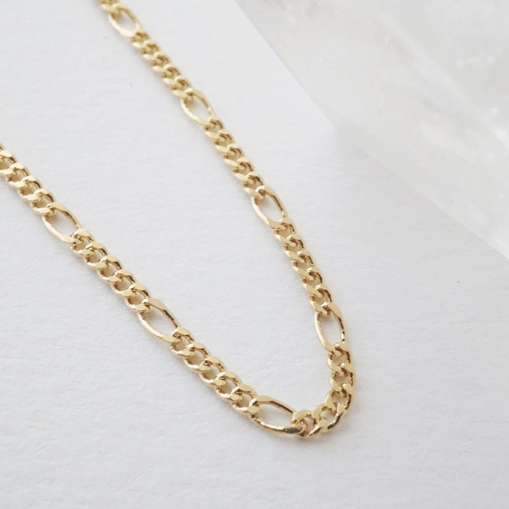 Figaro Chain Choker-Necklace Necklaces HONEYCAT Jewelry Gold 