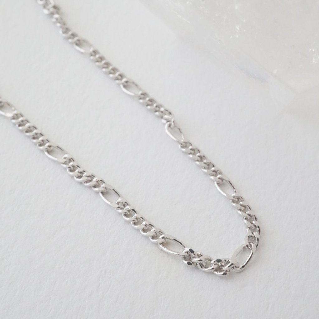 Figaro Chain Choker-Necklace Necklaces HONEYCAT Jewelry Silver 