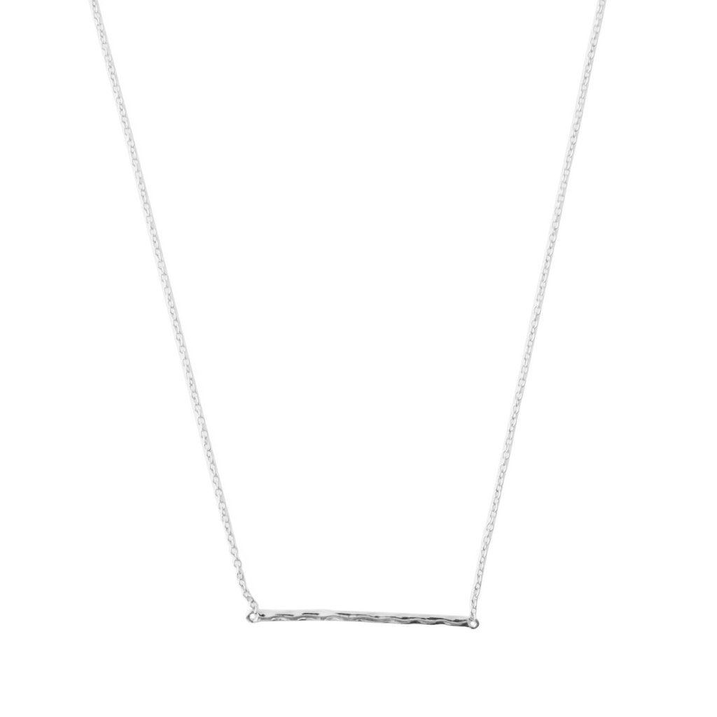 Hammered Classic Bar Necklace Necklaces HONEYCAT Jewelry 