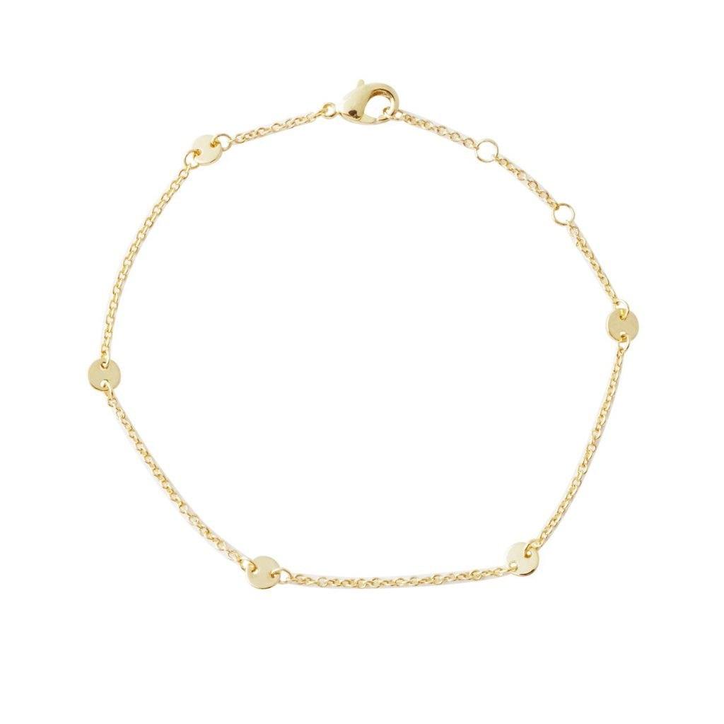 Milky Way Disc Chain Bracelet Bracelets HONEYCAT Jewelry Gold 