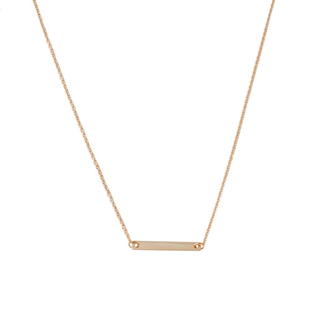 Mini Bar Necklace Necklaces HONEYCAT Jewelry Rose Gold 