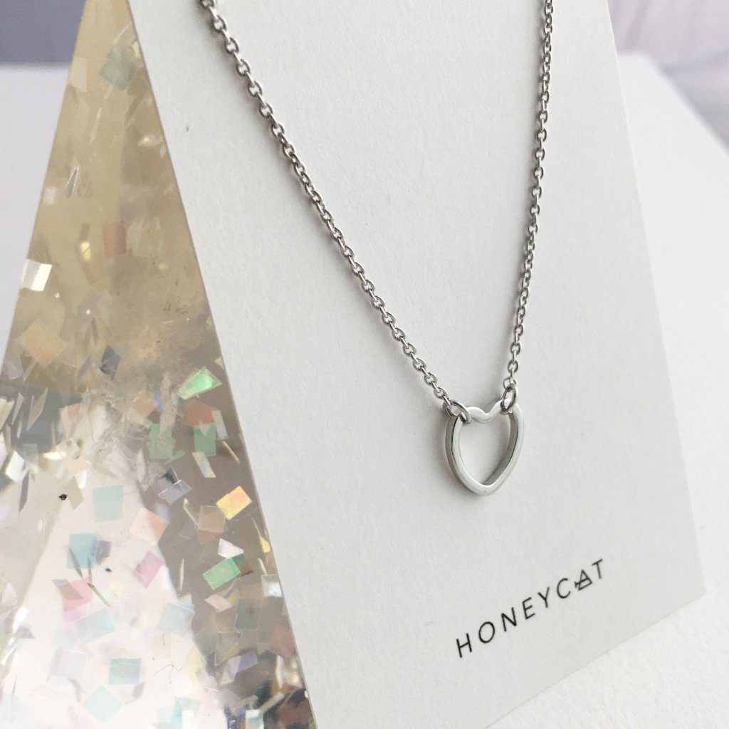 Open Heart Necklace - Final Sale Necklaces HONEYCAT Jewelry 