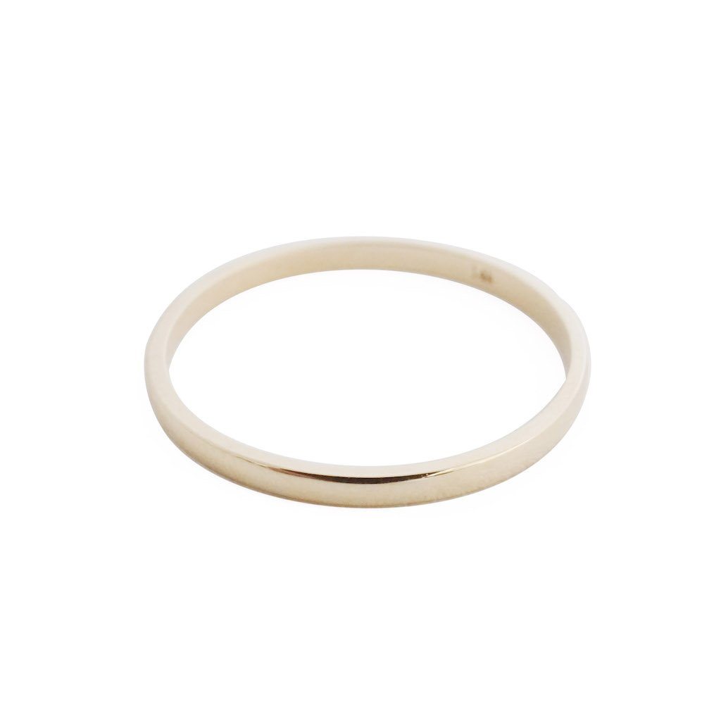 Classic Stacking Ring, 14k Gold Rings HONEYCAT Jewelry Gold 5 