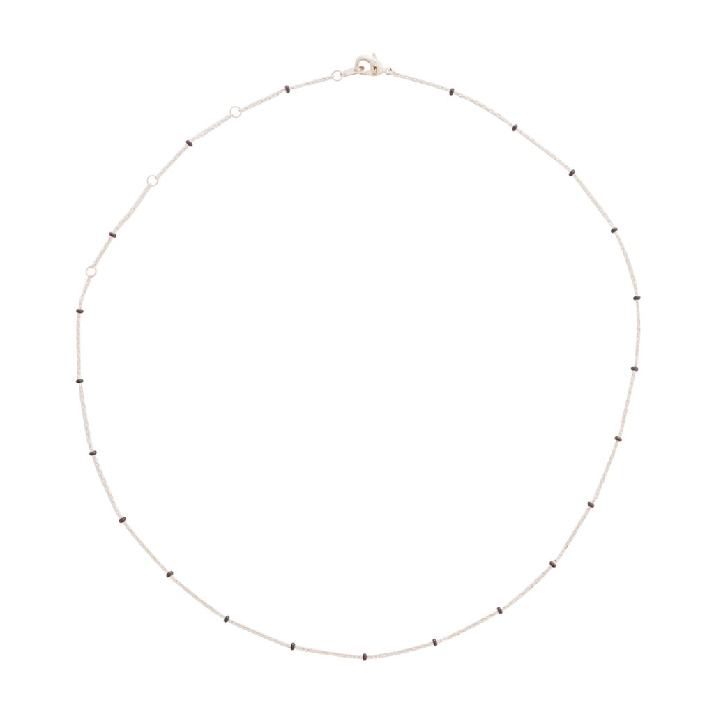 Mary Beaded Chain Necklace Necklaces HONEYCAT Jewelry Rose Gold 