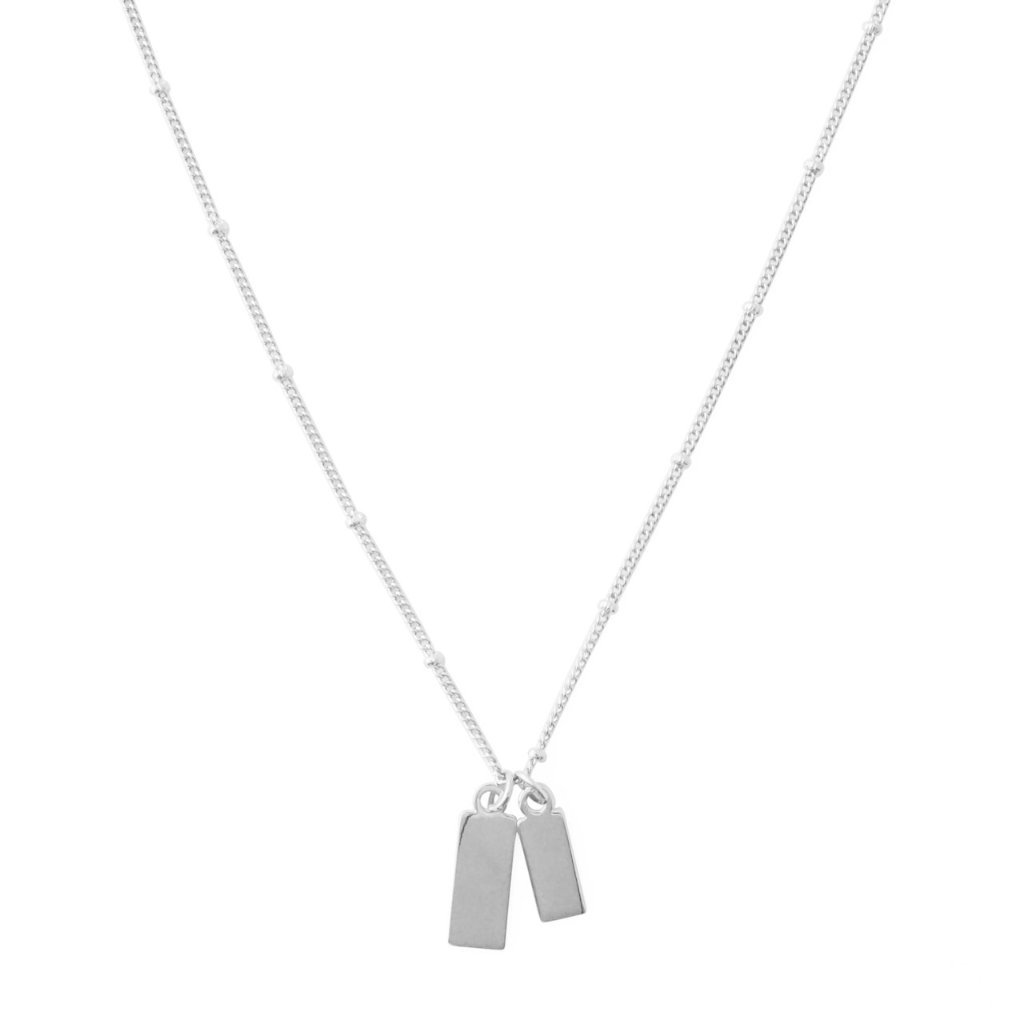 Tag Together Necklace Necklaces HONEYCAT Jewelry Silver 