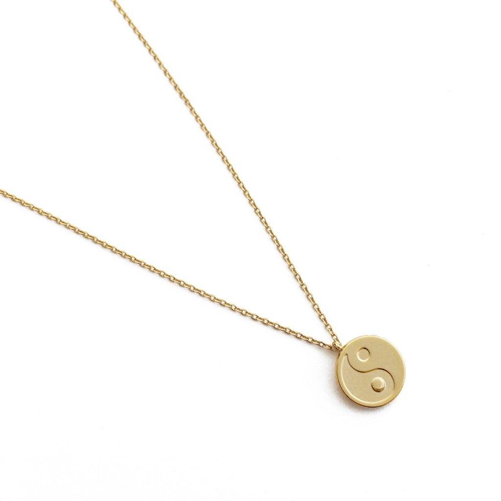 Yin Yang Necklace - Final Sale Necklaces HONEYCAT Jewelry Gold 
